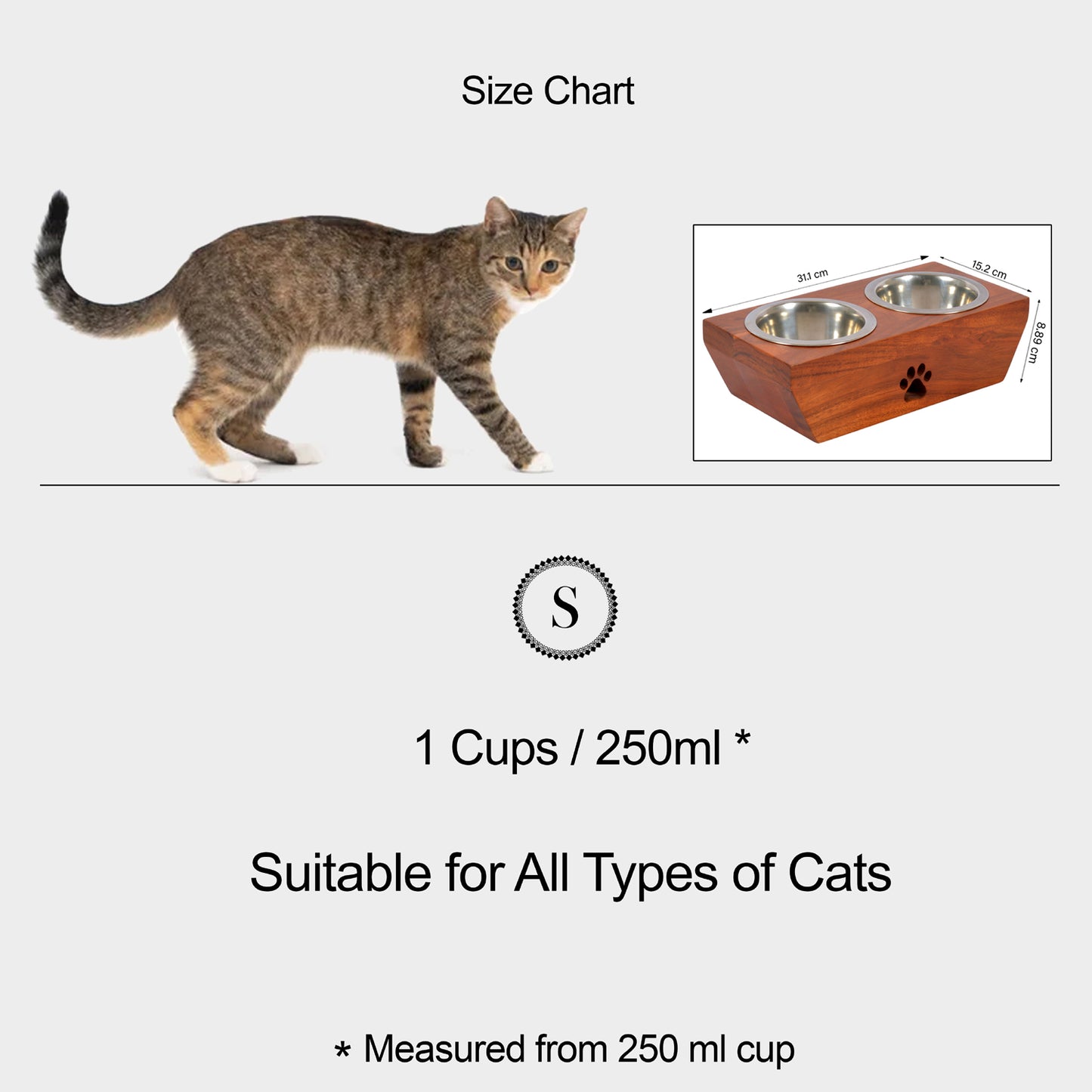 Oliver Elevated Cat Feeder