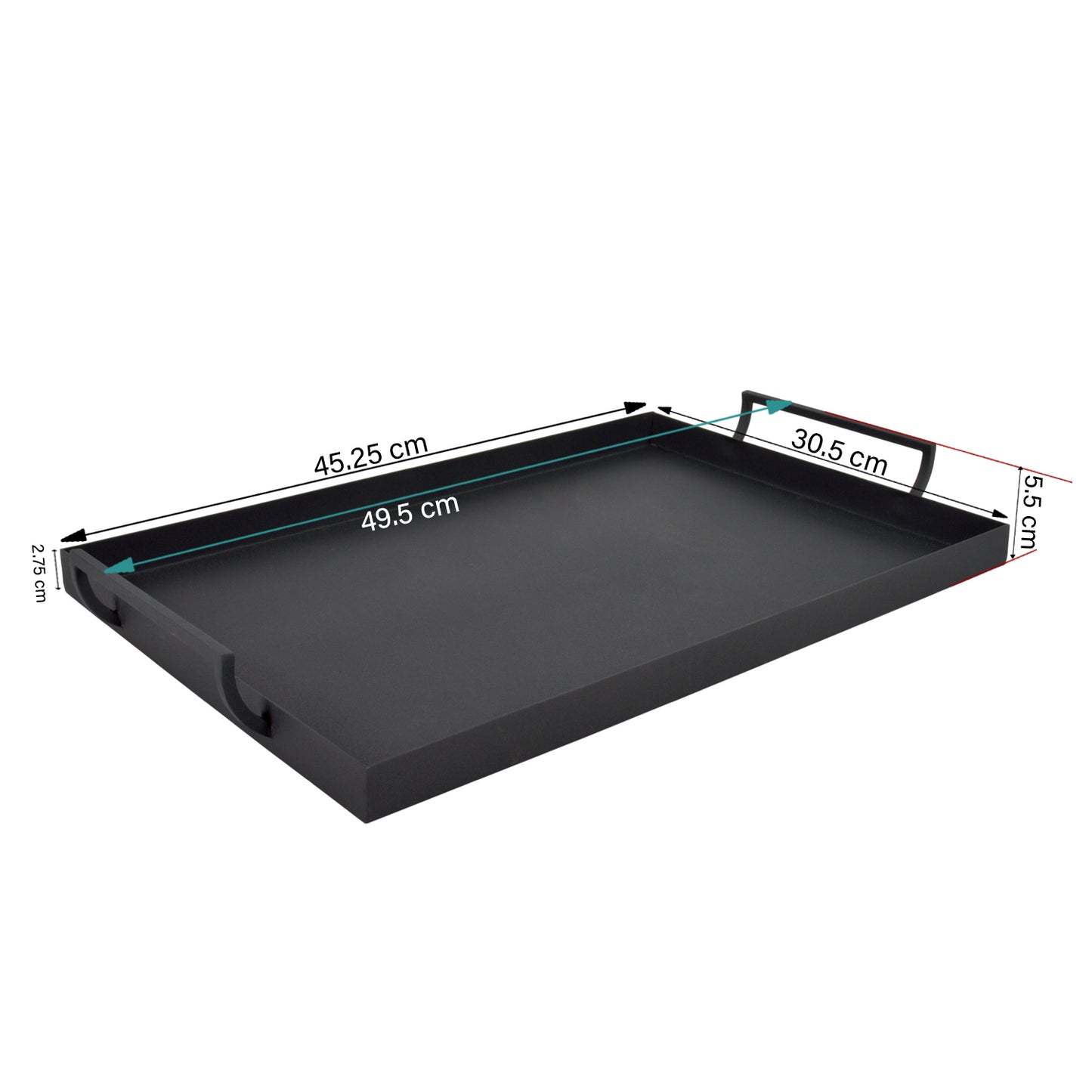 Anaya Metal Tray With Handle