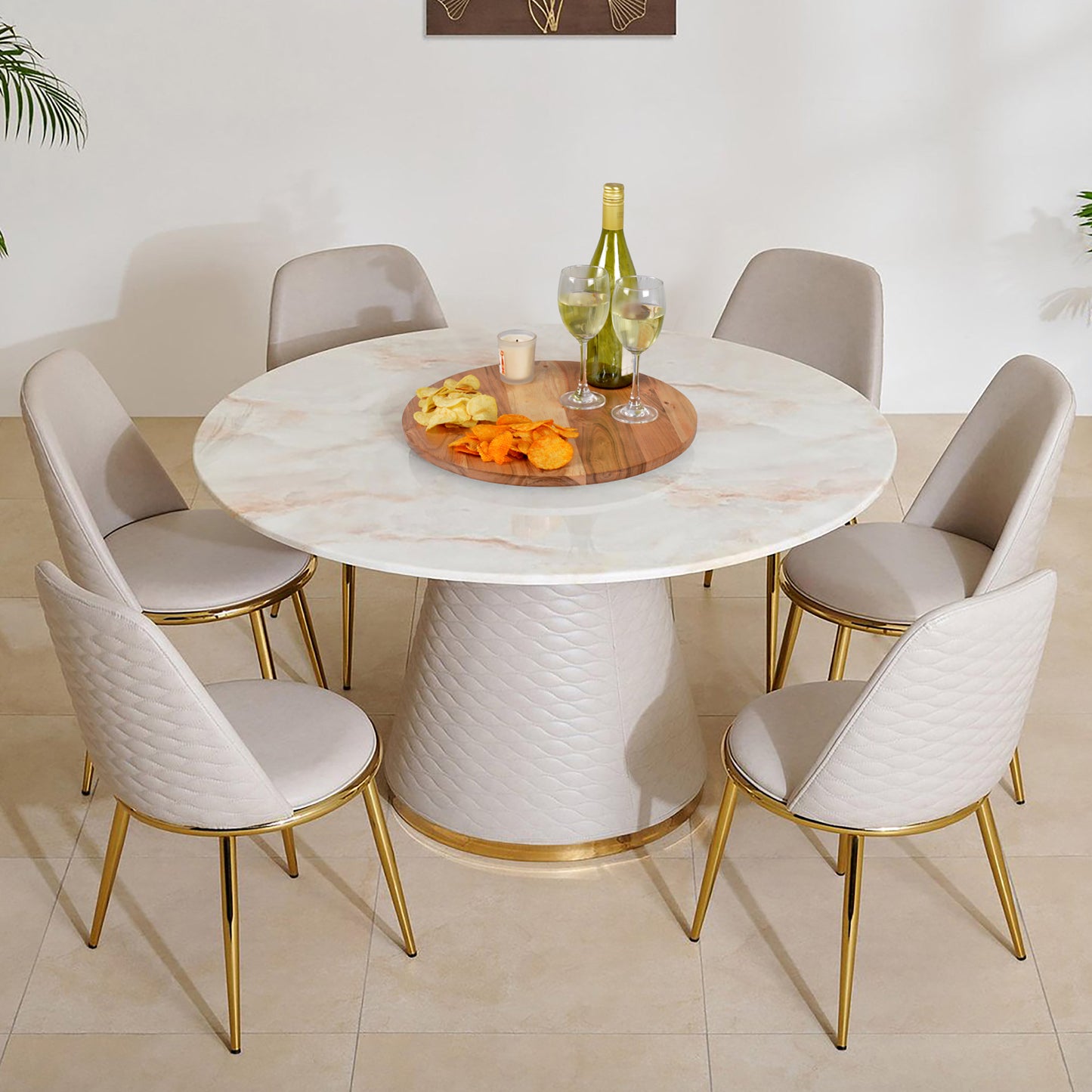 Samya Wooden Lazy Susan