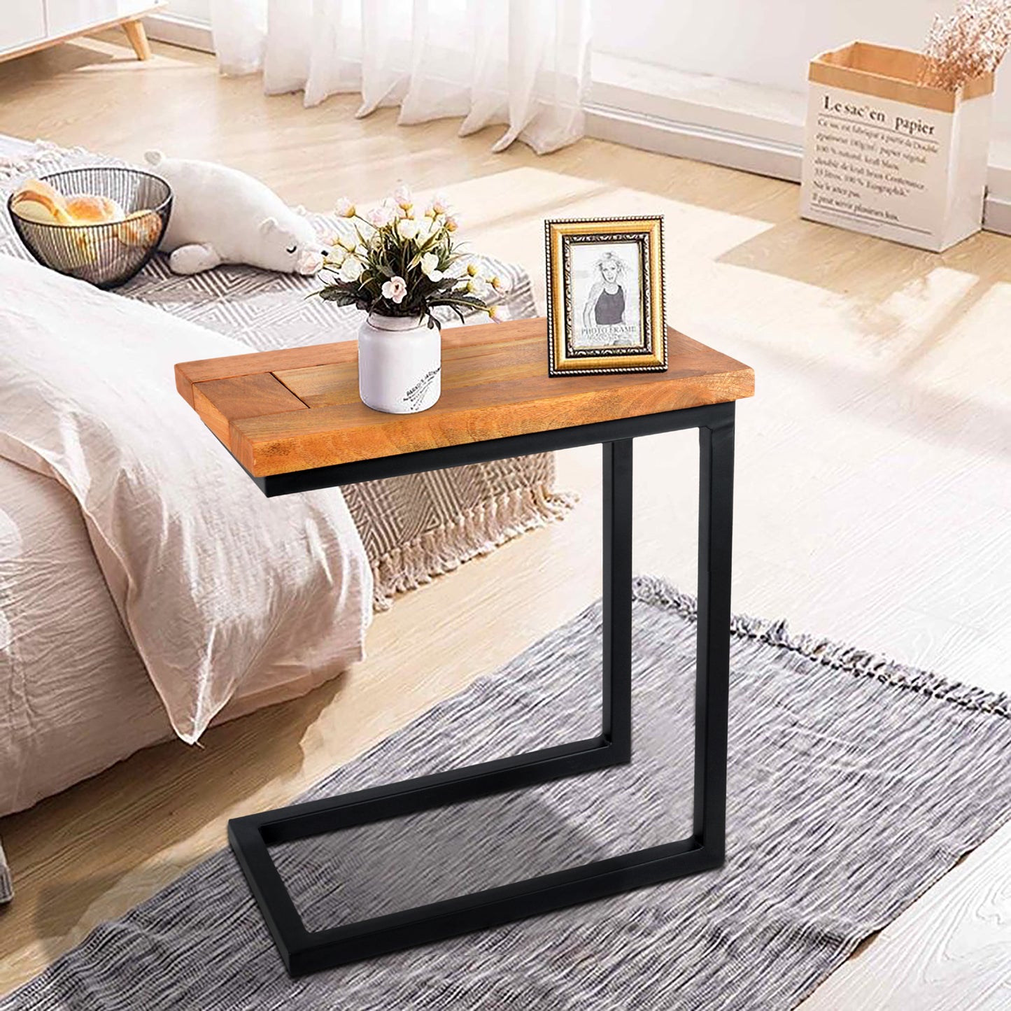 Noor Wooden C Table