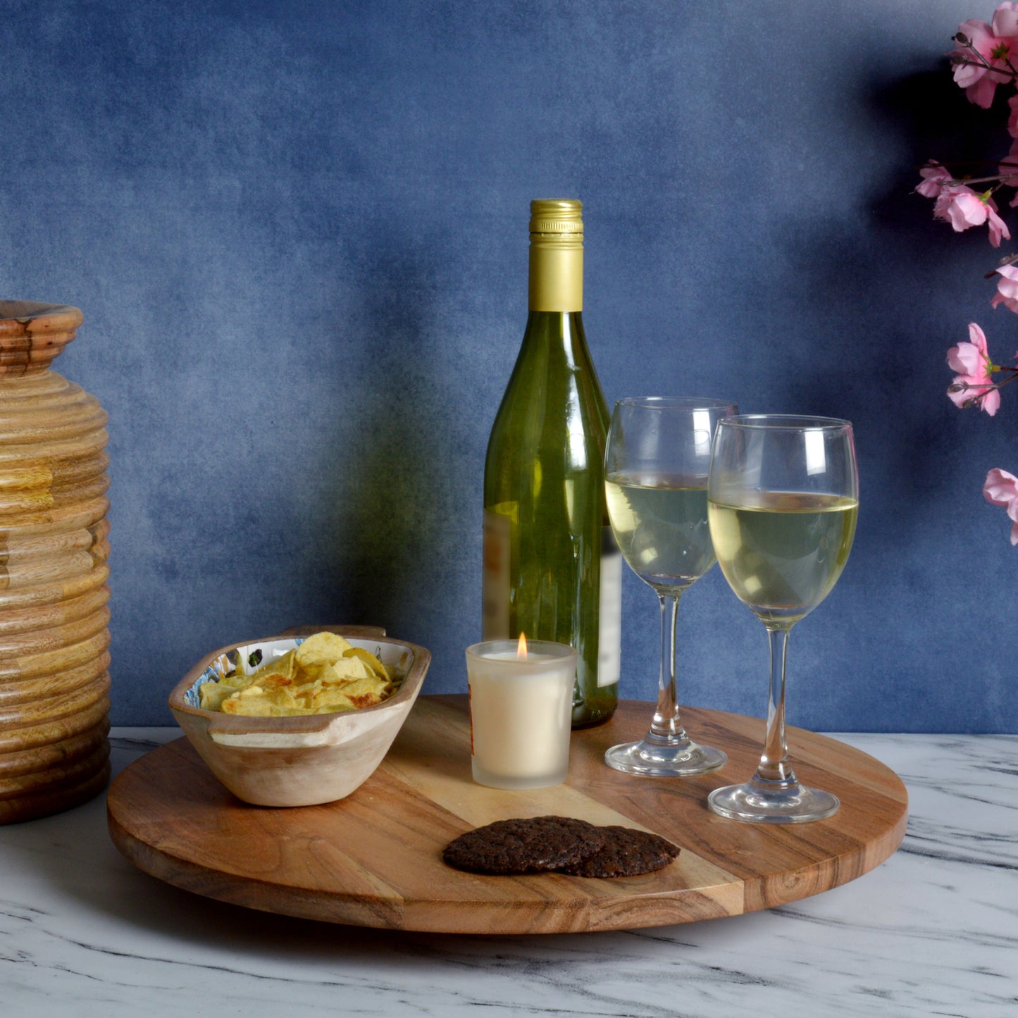 Samya Wooden Lazy Susan