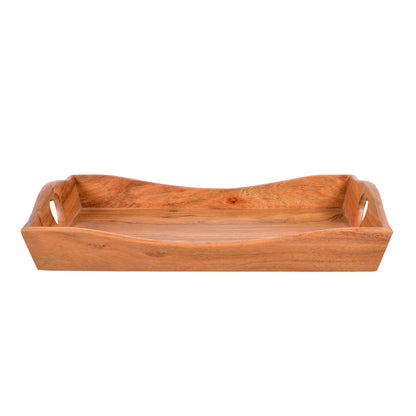 Aranya Wooden Tray With Heart Handle